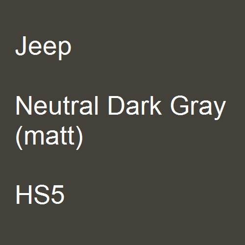 Jeep, Neutral Dark Gray (matt), HS5.